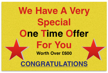 One Time Special Offer