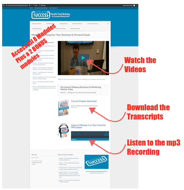 3 Day Permanent Makeup Business And Marketing Online Course