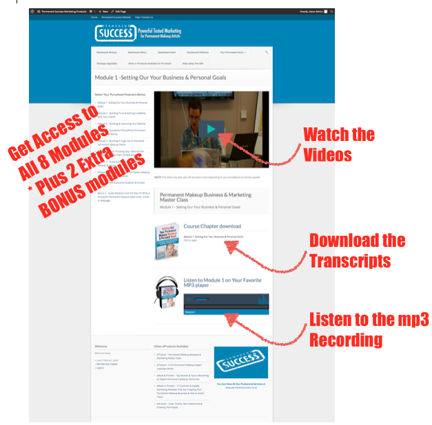 Instant Access 3 Day Permanent Makeup Business And Marketing Online Course